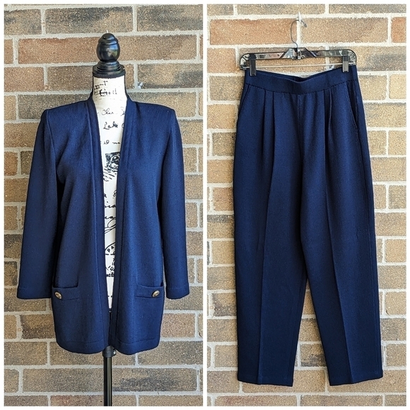 ST. John Cardigan Jacket Pants 2PC Set - Picture 1 of 16